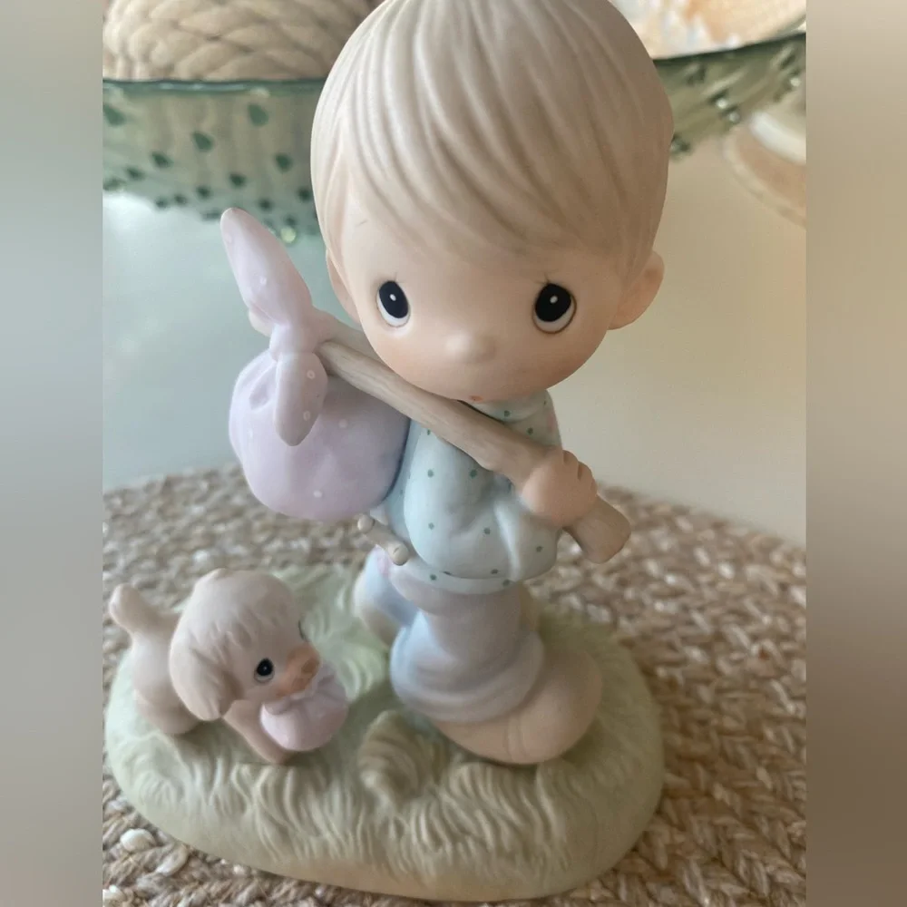Vintage Precious Moments 1983 “ You Can’t Run Away From God” Figure